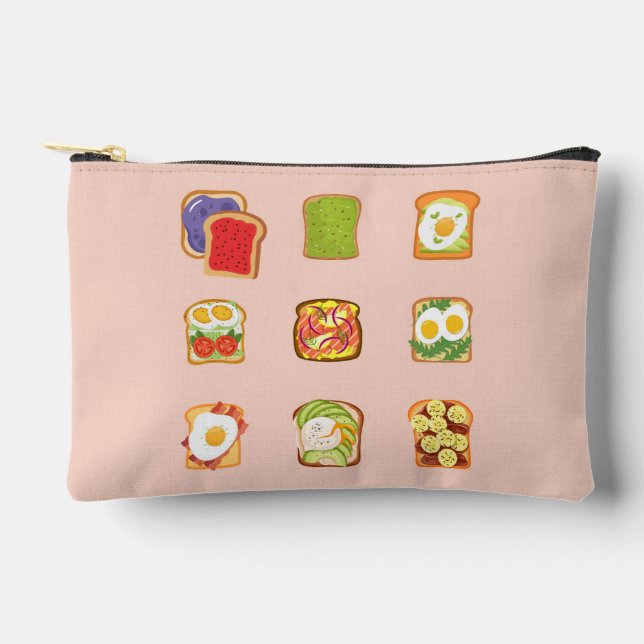 Pochette À Accessoires Toast de brunch (Recto)