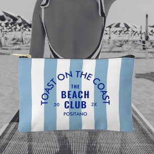 Pochette À Accessoires Toast Sur La Côte Le Beach Club Blue Stripe