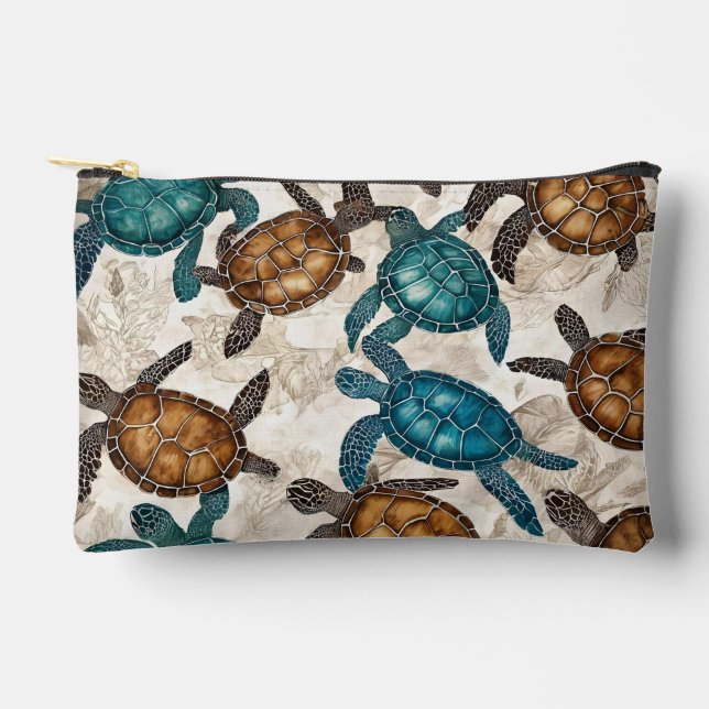 Pochette À Accessoires Tortue de mer (Recto)