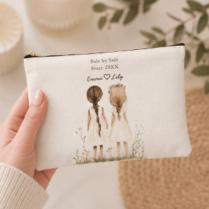 Pochette À Accessoires Tote à Maquillage Meilleures Amies Depuis Nom Pers