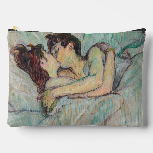Pochette À Accessoires Toulouse-Lautrec - En Lit, Baiser (Recto)