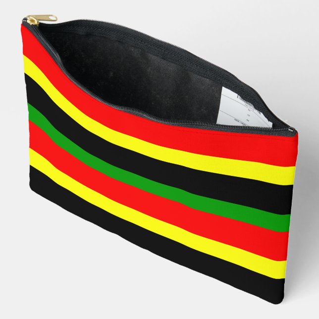 Pochette À Accessoires Traces Afrocentriques (Ouvrir)