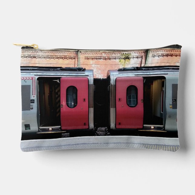 Pochette À Accessoires Train rouge et argent (Recto)