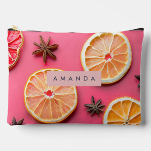 Pochette À Accessoires Tranche d'agrumes personnalisée et anis étoilé