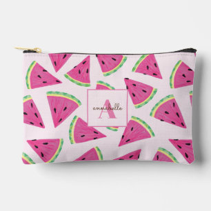 Pochette À Accessoires Tranches de pastèque colorées monogramme