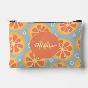 Pochette À Accessoires Tranches d'orange Citrus Moderne Personnalisées Gr