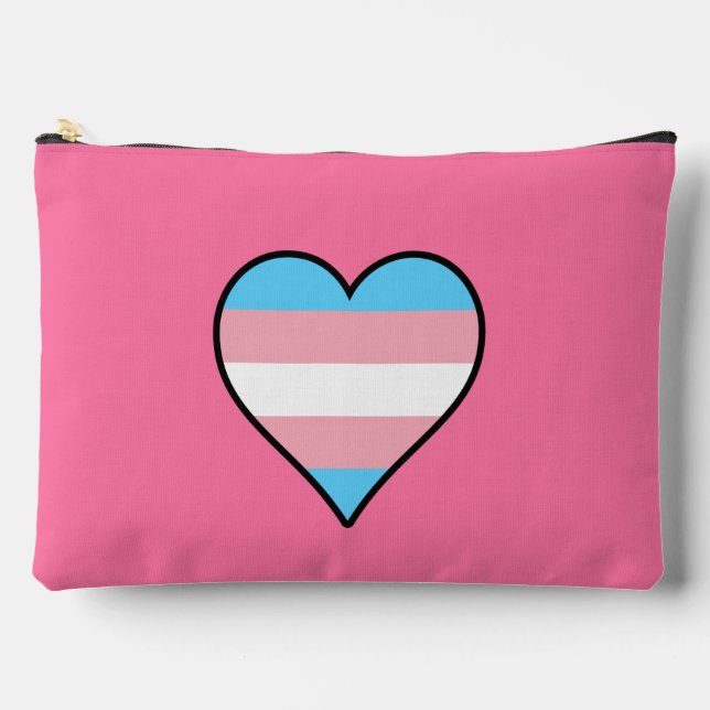 Pochette À Accessoires Transgender pride hearts (Recto)