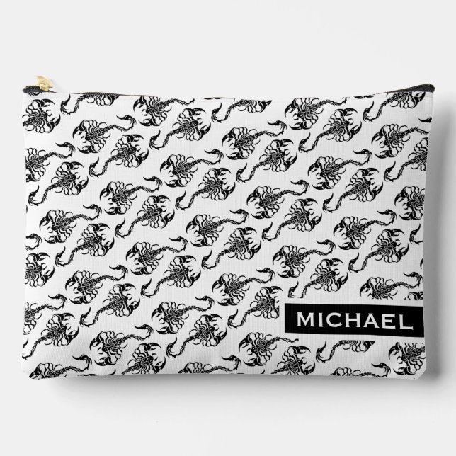 Pochette À Accessoires Tribal Scorpion Pattern Modern Personalised (Recto)