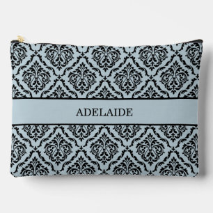 Pochette À Accessoires Tribu de la Mariée en Damassé Dusty Blue