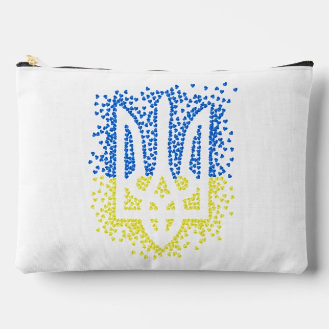 Pochette À Accessoires Trident de l'emblème ukrainien tryzub dispersant l (Recto)