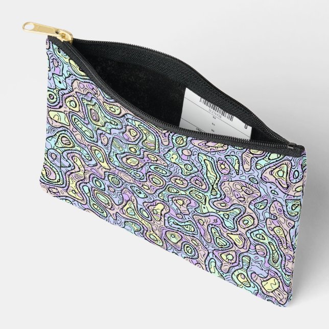 Pochette À Accessoires Trippy Colorful Blob (Ouvrir)