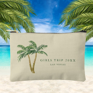 Pochette À Accessoires Tropical Palm Tree Girls Trip Personnalisé Moderne