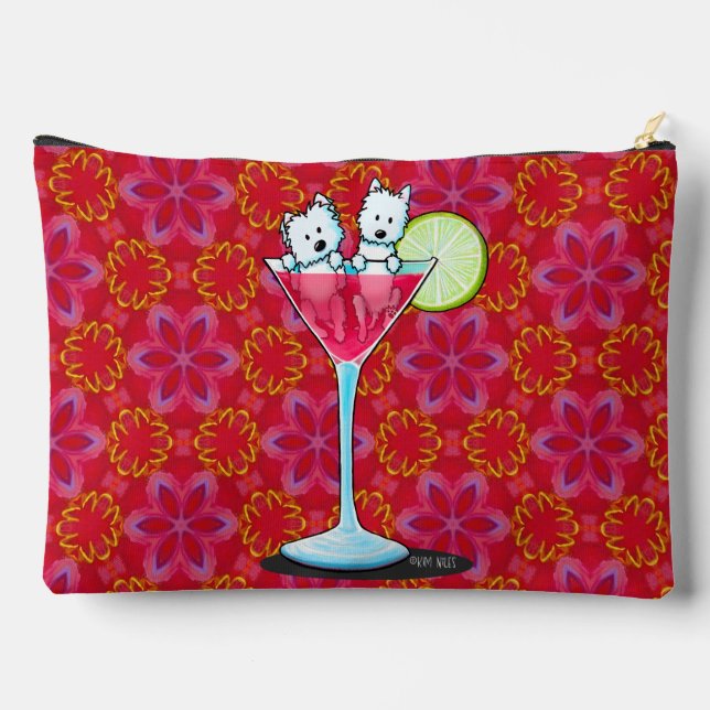 Pochette À Accessoires Trousse Accessoire Cosmopolite Westies (Verso)