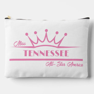 Pochette À Accessoires Trousse de Maquillage de Défilé Couronne Rose Cour