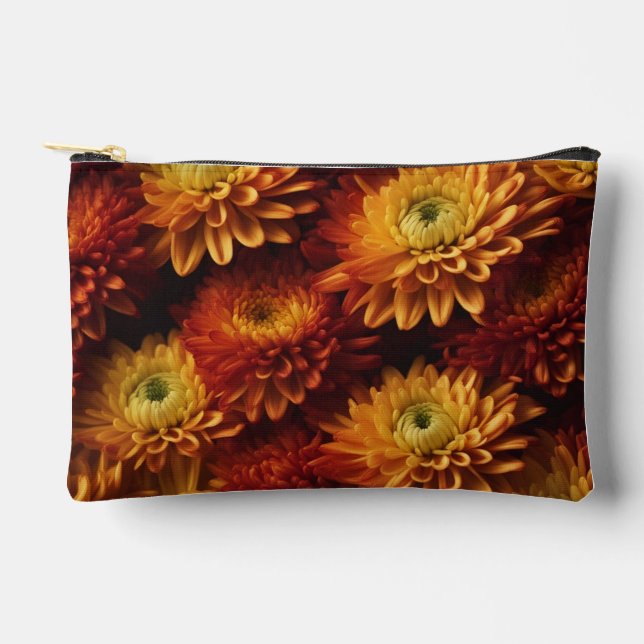 Pochette À Accessoires Trousse de maquillage florale d'automne (Recto)