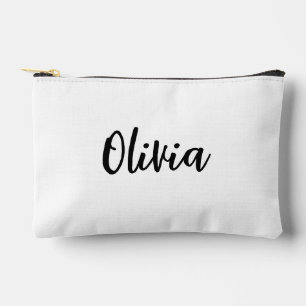 Pochette À Accessoires Trousse de Maquillage Personnalisée Avec Nom, Trou