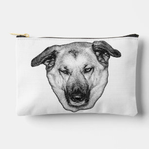 Pochette À Accessoires Trousse de Maquillage Tête de Chien Joyeuse
