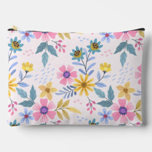 Pochette À Accessoires Trousse esthétique rétro à fleurs sauvages