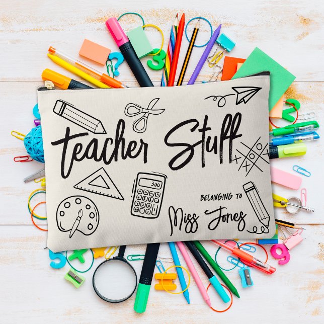 Pochette À Accessoires Trousse personnalisée pour enseignants (Créateur téléchargé)