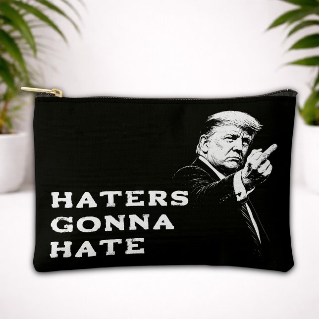 Pochette À Accessoires Trump Middle Finger 2026 Meme Funny (Créateur téléchargé)