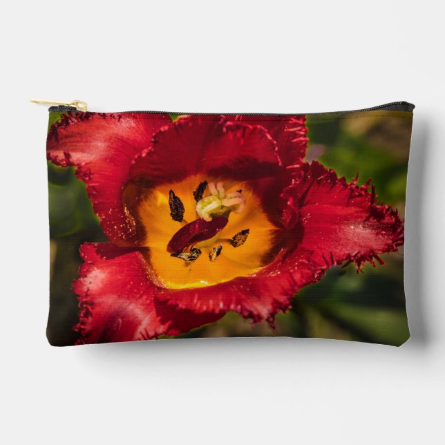 Pochette À Accessoires Tuliforme rouge (Recto)
