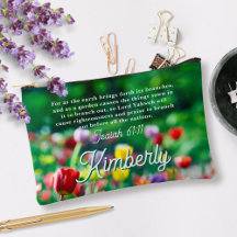 Tulip Fleur Jardin Bible Écriture Personnalisée