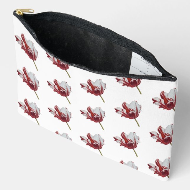Pochette À Accessoires Tulipe perroquet (Ouvrir)