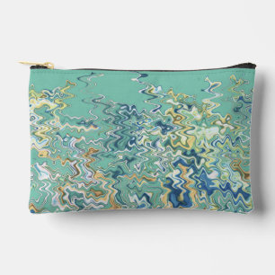 Pochette À Accessoires Turquoise bleu turquoise vert chic Motif unique