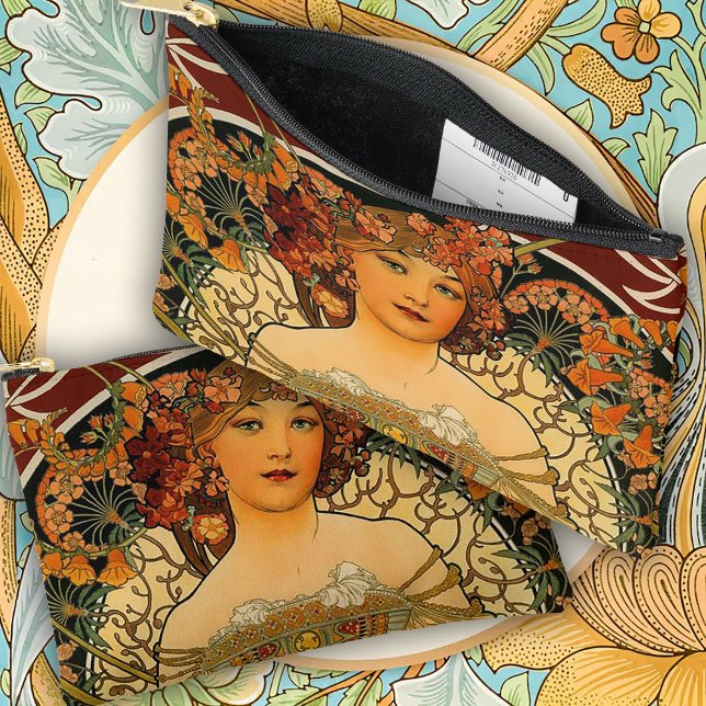Pochette À Accessoires Un charmant Alphonse Mucha Art nouveau (Créateur téléchargé)