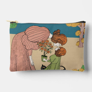 Pochette À Accessoires Un moment en fleur - Mère Vintage et enfant