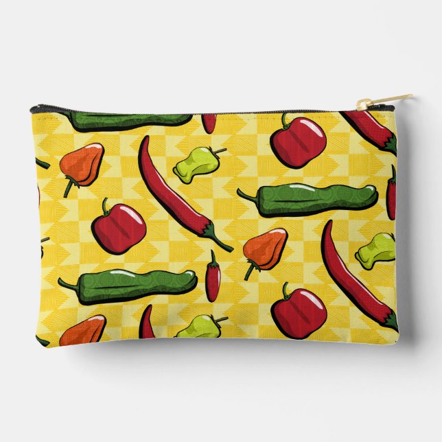 Pochette À Accessoires Un monde de piments (Verso)