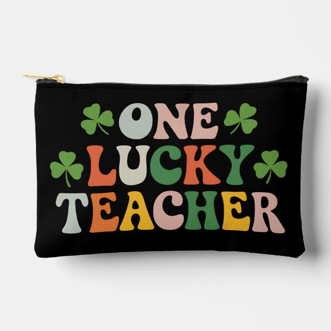 Pochette À Accessoires Un professeur chanceux enseignant la Saint-Patrick (Recto)