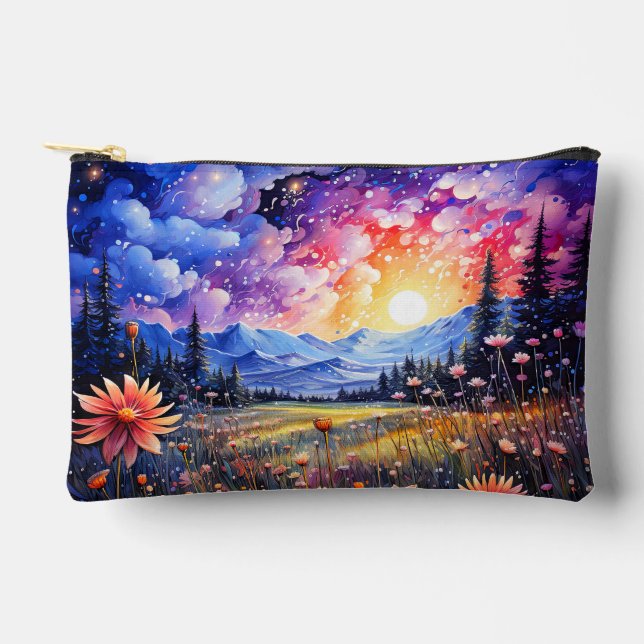 Pochette À Accessoires Une illustration d'un beau ciel nocturne (Recto)