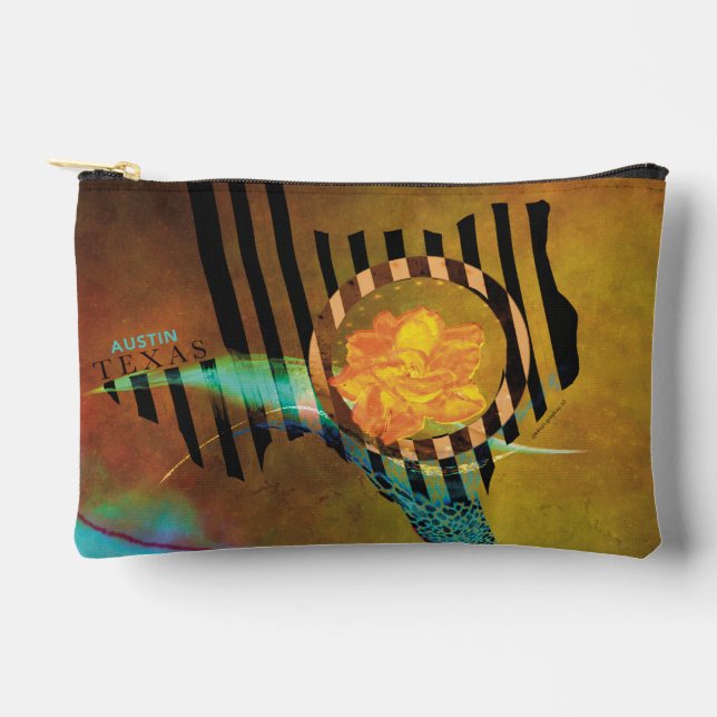 Pochette À Accessoires Une rose jaune au Texas (Recto)