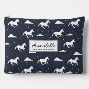 Pochette À Accessoires Unicorn Midnight Sky Motif personnalisé