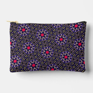 Pochette À Accessoires Unique mignon violet et rose Abstrait Dot Art Moti
