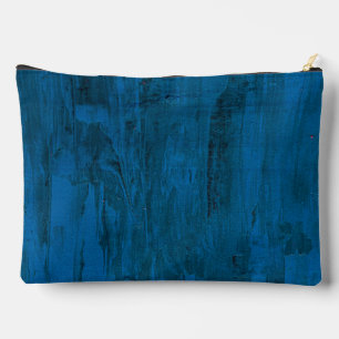Pochette À Accessoires Vagues de l'océan à minuit   Abstrait bleu profond
