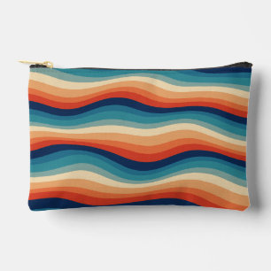 Pochette À Accessoires Vagues Rétro Colorées Vintage