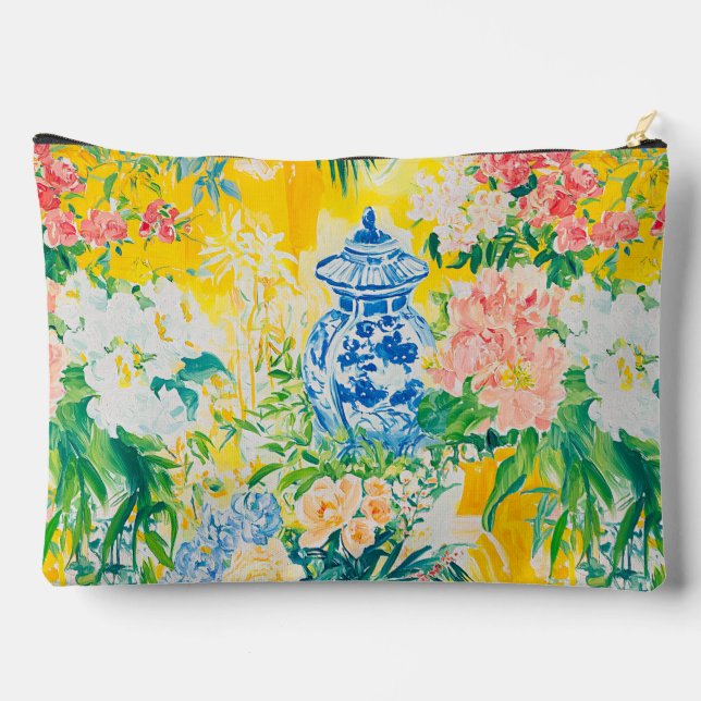 Pochette À Accessoires Vase Bleu Impressionniste  (Verso)