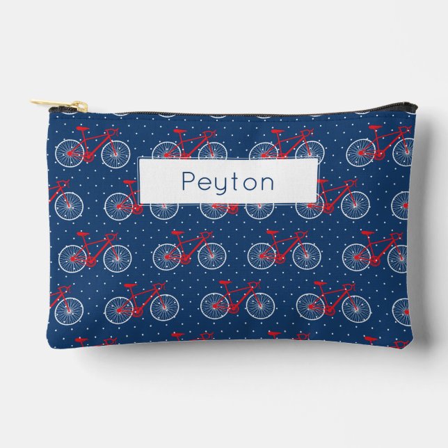 Pochette À Accessoires Vélo rouge et blanc (Recto)