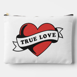 Pochette À Accessoires Véritable amour Tatouage Coeur Design romantique