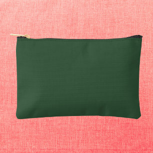 Pochette À Accessoires Vert émeraude foncé uni