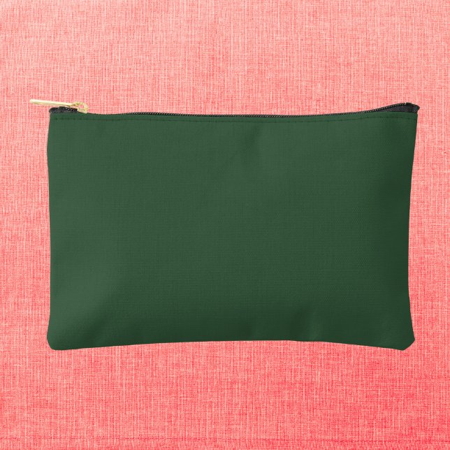 Pochette À Accessoires Vert émeraude foncé uni (Créateur téléchargé)