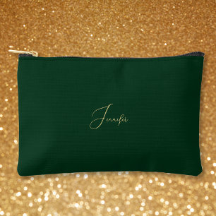 Pochette À Accessoires Vert moderne Monogramme de Voyage Cosmétique Golf