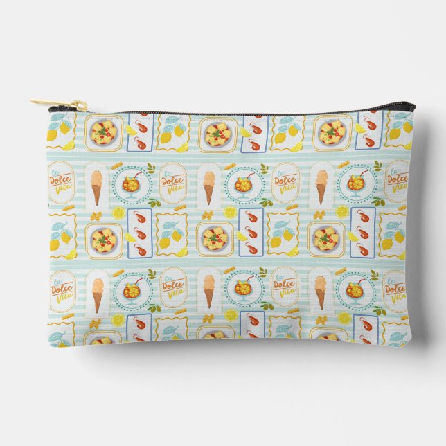 Pochette À Accessoires Vibes d'été méditerranéen (Recto)