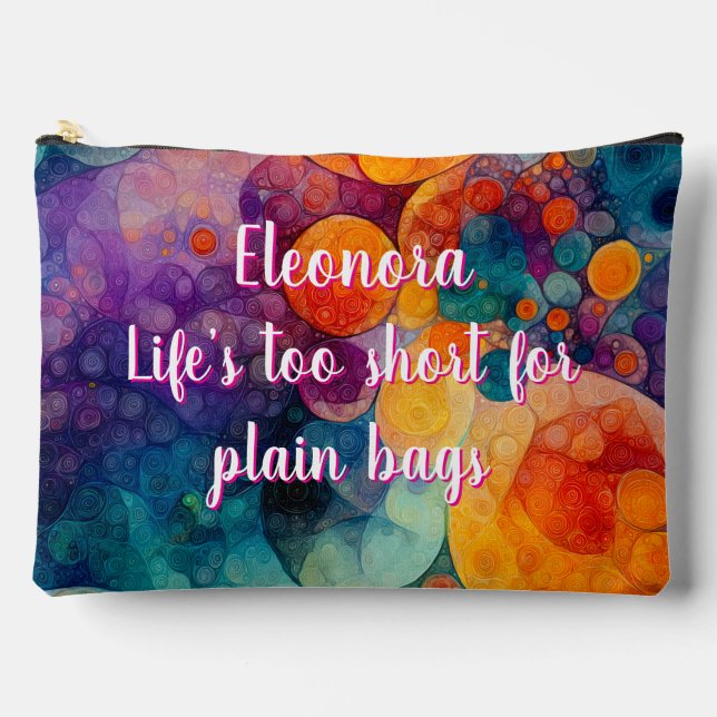 Pochette À Accessoires Vie fragile - Débit solaire volumineux (Recto)