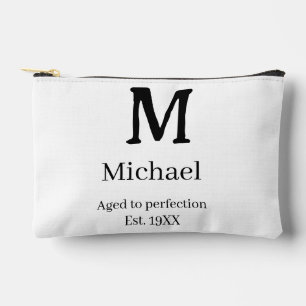 Pochette À Accessoires Vieilli à la perfection établ. 19XX monogramme nom