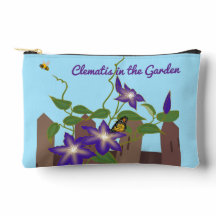 Vigne de clématite dans le jardin