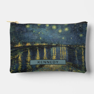 Pochette À Accessoires Vincent van Gogh Nuit étoilée sur le Rhône