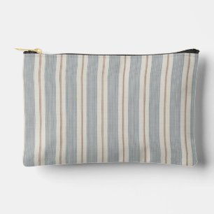 Pochette À Accessoires Vintage bleu et marron français - Fermette neutre